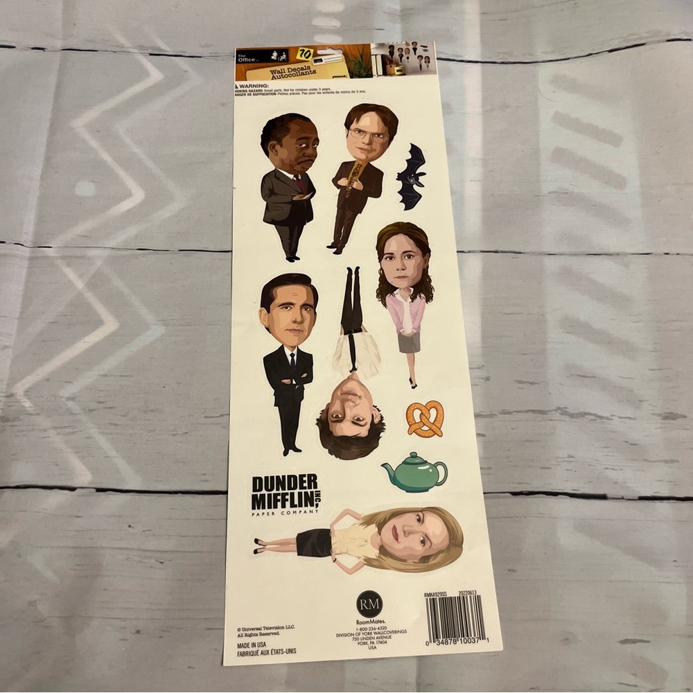 Dunder Mifflin Peel and Stick Wall Decals from The Office